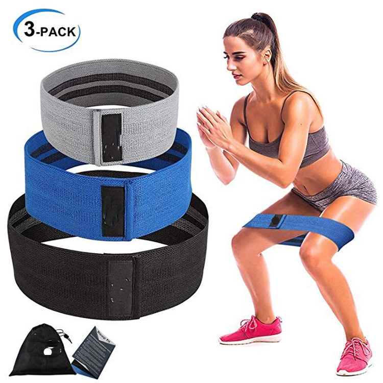 Fabric Hip Exercise Resistance Loop Band Set