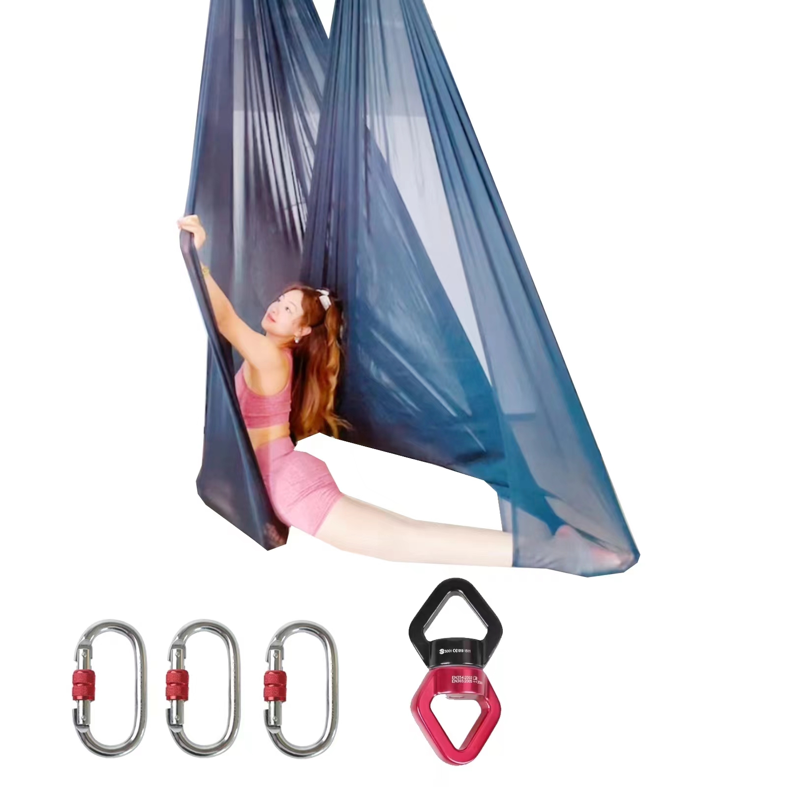 Vibrant Color Designs Streamer series Yoga Hammock Professional Anti-Gravity Suspension